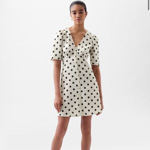 Gap Polka Dot Linen Dress